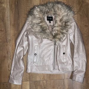 Jessica Simpson Girls faux leather jacket